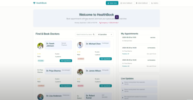 HealthBook- Patient Appointment Booking System