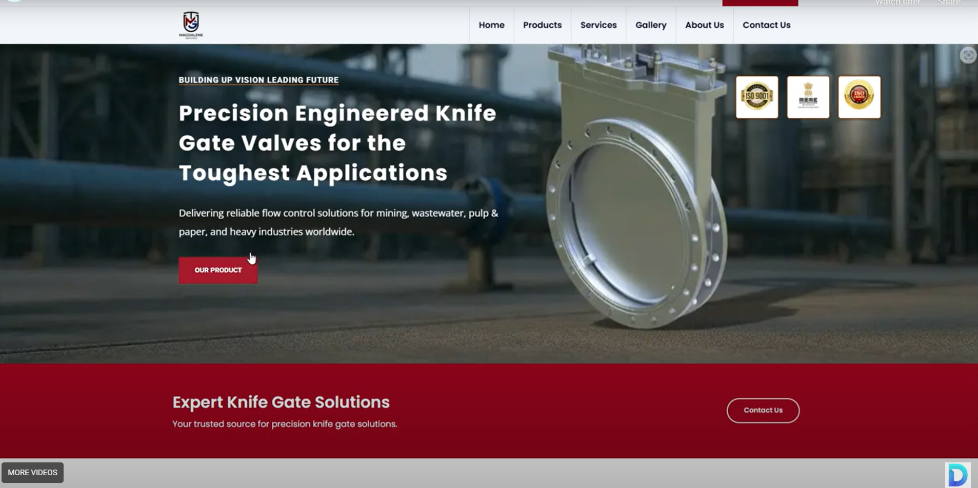 Industrial Website Design