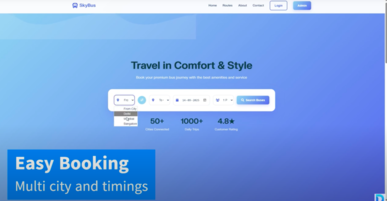 SkyBus- Premium Bus Booking WebApp