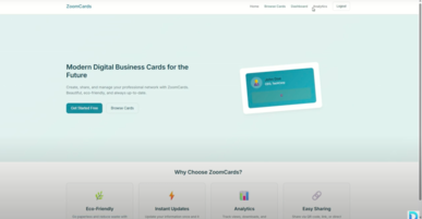 ZoomCards- Modern Digital Business Cards
